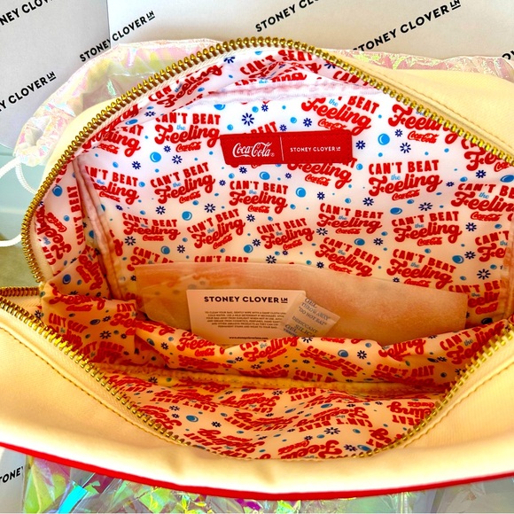 Stoney Clover Lane x Coca Cola Embroidered Large Pouch NWT - Picture 10 of 13